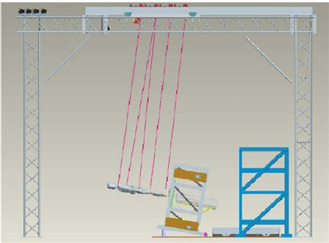 a. Configuration for lunar gravity simulation. Schematic of lunar ...