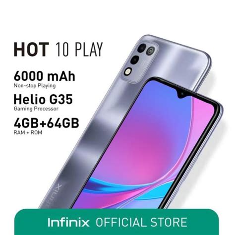 Infinix Hot 10 Play Mobile Phone S21 12GB 512GB Cellphone 6 6 Inch HD Screen Smarphone 5000mAh
