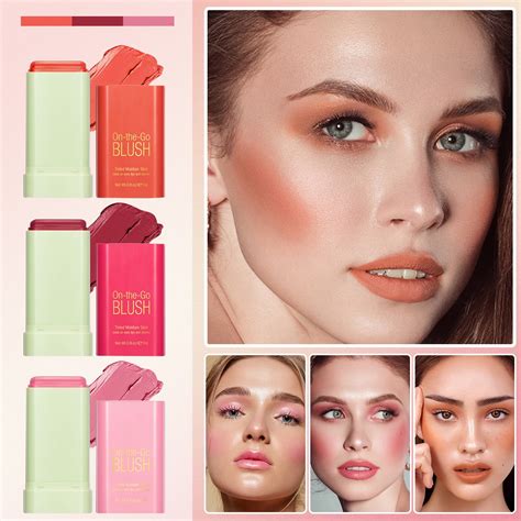 19ml Multi Use Makeup Blush Stick Solid Moisturiser Stick Shadow Lips