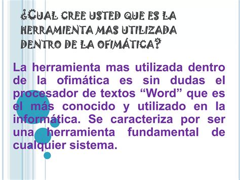 Cual Cree Usted Que Es La Herramienta Ppt