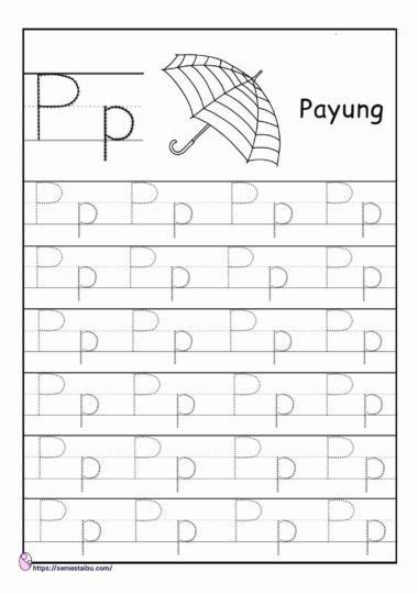 Belajar Menulis Huruf Menebalkan Abjad A Z Bahasa Indonesia Pdf