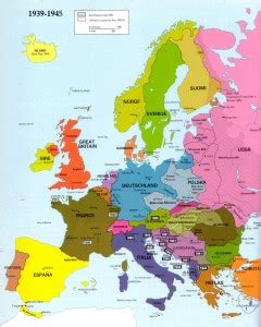 Europe Map (1939-1945) - Philatelic Database