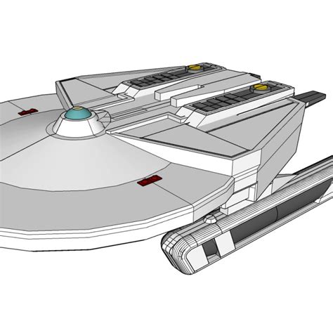 3D Printable Star Trek TMP-Era Frigate by Tom Carr