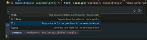 Visual Studio Code Github Copilot Chat V Unable List Slash