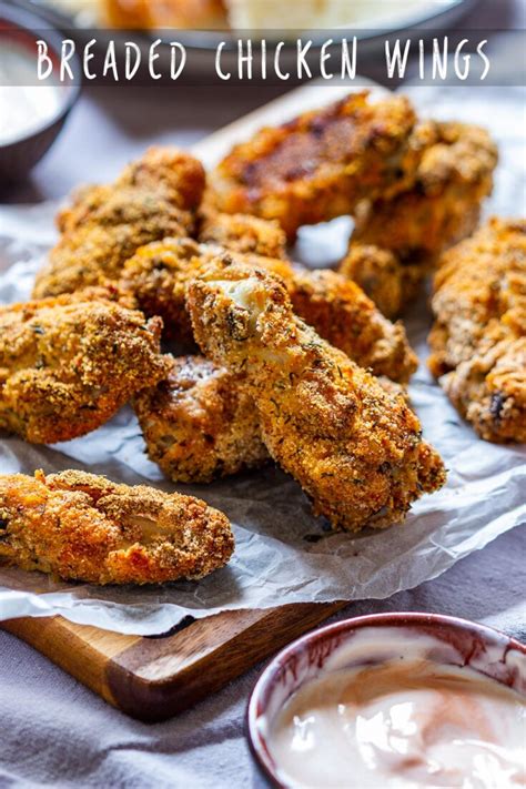 Breaded Chicken Wings Recipe - Appetizer Addiction