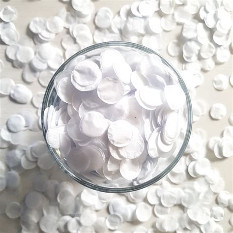 Crisp White Biodegradable Confetti Party Confetti Perfect Etsy