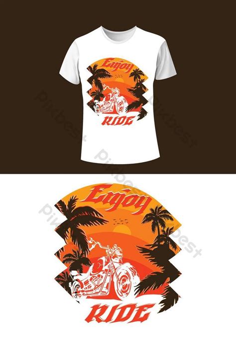 Enjoy Ride T Shirt Design Template Eps Free Download Pikbest