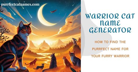 Warrior Cat Name Generator - Purrfect Cat Names