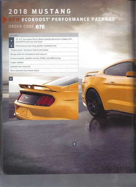 Mustang Order Guide Companion Mustang Fan Club