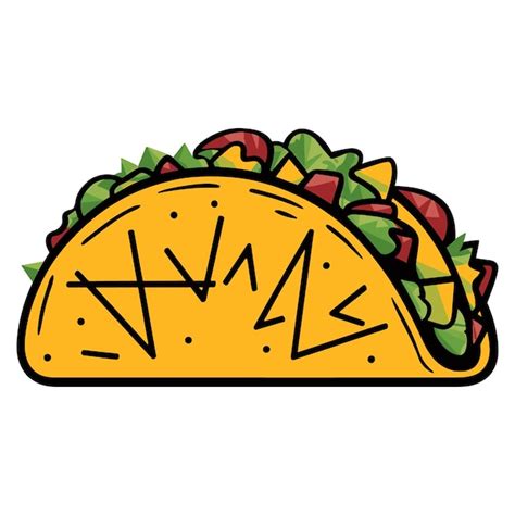 Ilustra O De Tacos Vector Mexicanos Em Fundo Branco Vetor Premium