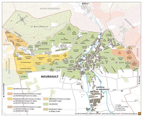 Meursault Мерсо Бургундия Франция путеводитель по городу карта