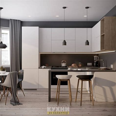 Кухни с барной стойкой: фото и цены. Купить дешево кухню со стойкой для ...