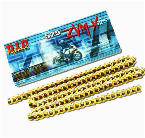 DID 525 ZVM X Gold X Ring Superbike Drive Chain 525 118 Links EBay