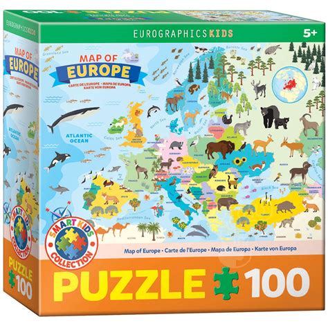 Eurographics Illustrated Map Of Europe Puzzle Pcs Puzzles Canada