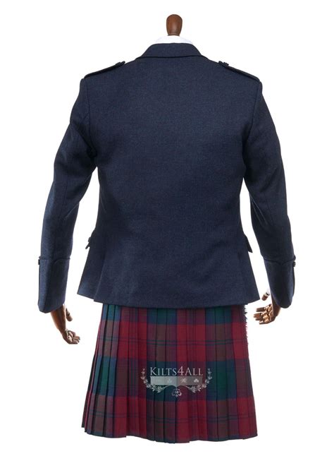 Mens Lightweight Navy Tweed Argyll Jacket And Waistcoat To Buy Kilts4all