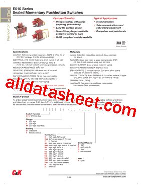 E112SD1ABE Datasheet PDF C K Components