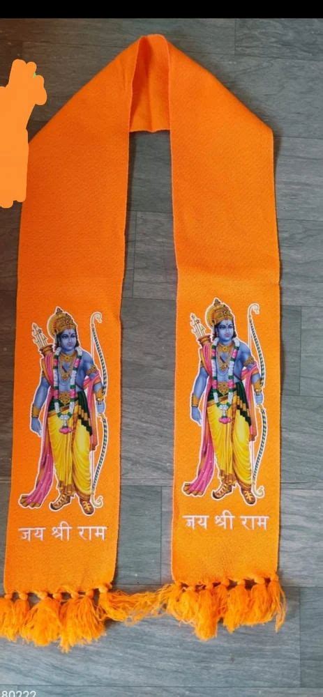 Polyester Printed Bhagwa Religious Scarf at Rs 48/piece in Surat | ID ...