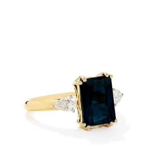 Indicolite Diamond 18k Gold Tomas Rae Ring MTGW 3 10cts Indicolite