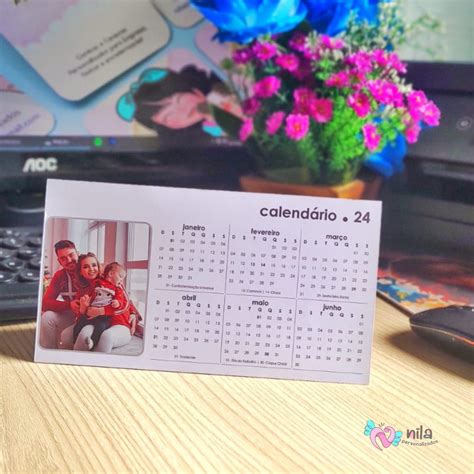 30 Calendários De Mesa Nila Personalizados