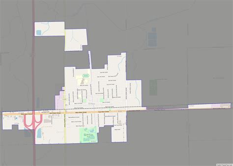 Map of El Paso city, Illinois - Thong Thai Real
