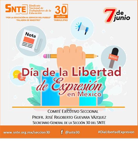 Día De La Libertad De Expresión Sección 30 Snte