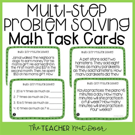 Multi Step Word Problems 4th Grade Staar