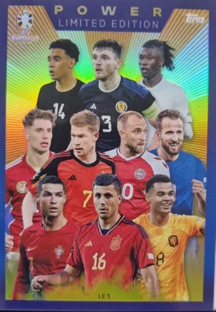 Topps Match Attax Uefa Euro Le Limited Edition Power Eur