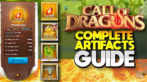 Complete Artifacts Guide Call Of Dragons YouTube