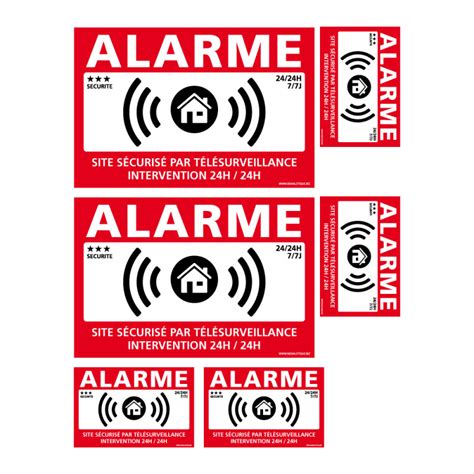 Autocollant Alarme Maison