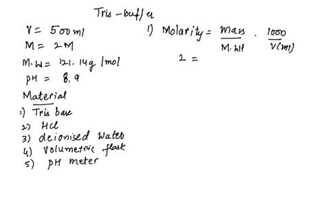 Solved Calculate How To Prepare Ml Of X Sds Running Off