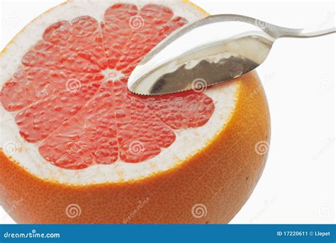 Grapefruitandspoon Stock Image Image Of Brightly Closeup 17220611