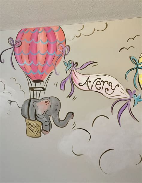 Sweet Nursery Theme Elephants And Hot Air Balloons Elephant Themed