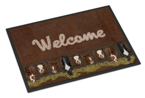 Carolines Treasures SB3058JMAT Welcome Mat With Cows Doormat 24x36