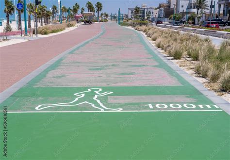 Jogging Sign For The Green Zero Point Running Track At Jumeirah Public