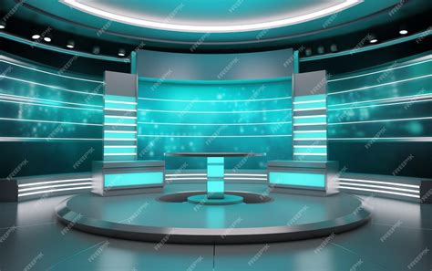 Premium Photo 3d Virtual Tv Studio News Backdrop For Tv Shows Tv On