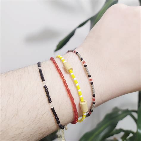 Beaded Bracelet Bts V Kim Taehyung Inspired Korean Beads Set Etsy