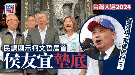 台灣大選2024│柯文哲民調居首侯友宜墊底 年輕人厭惡藍綠 藍營現「棄侯保柯」討論 星島日報