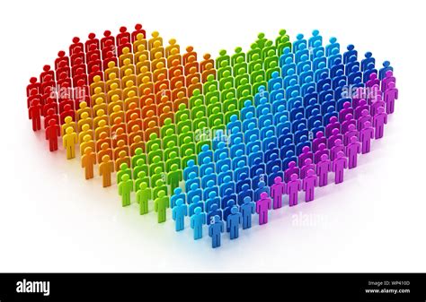 3d Colored Stick Figures