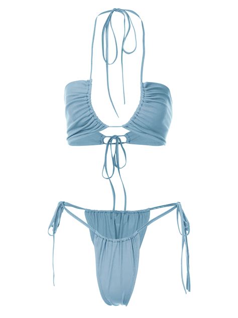 Women S Sexy Thong Bikini Set Low Cut Swimming Costume With Push Up Thong Bathing Suit Summer