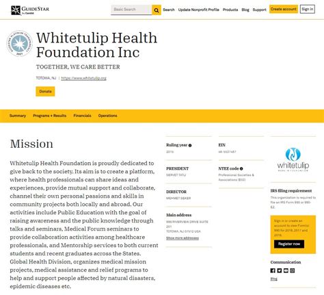 Guidestar Whitetulip Health Foundation