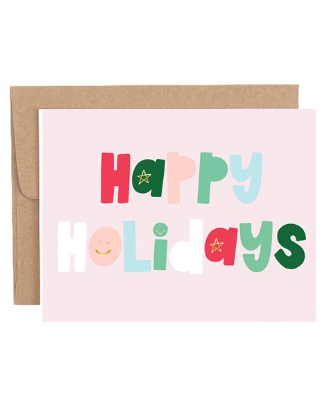 Happy Holidays Greeting Card - Callie Danielle Shop