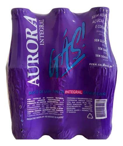 Kit Suco Gaseificado Integral Uva Tinto Aurora Long Ml Mercadolivre