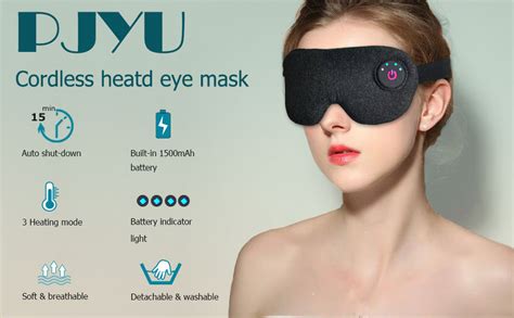 PJYU Masque Chauffant Yeux pour les yeux secs électrique USB Masque