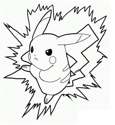 Coloriage Incroyable Pikachu télécharger et imprimer gratuit sur