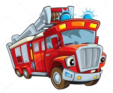 Cartoon Fire Truck Siren - img-palmtree