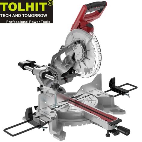 255mm 1800W Aluminum Wood Cutting Dual Bevel Sliding Miter Saw Dual