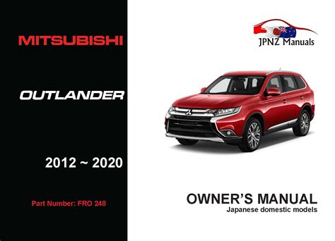 Mitsubishi Outlander Owners User Manual In English