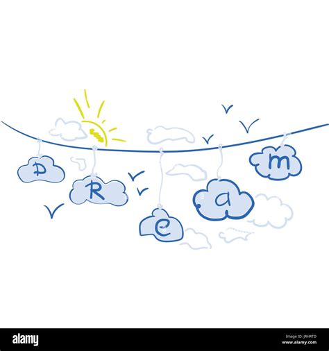 Cartoon Dream Clouds Stock Vector Image Art Alamy