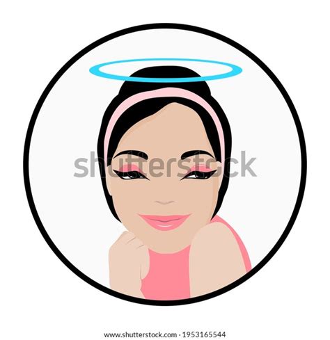 Well Done Cartoon Friendly Brunette Woman Stock Vector Royalty Free Shutterstock
