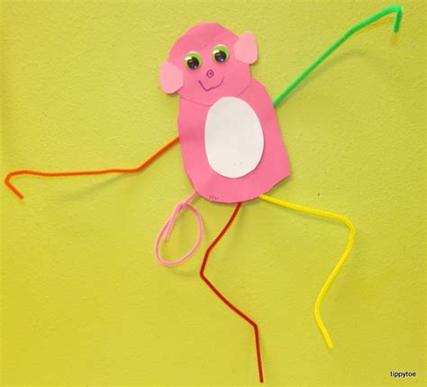 Tippytoe Crafts: Paper Monkeys